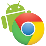 Google Chrome OS and Android logo