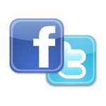 Facebook Twitter logo