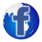 Facebook logo - globe