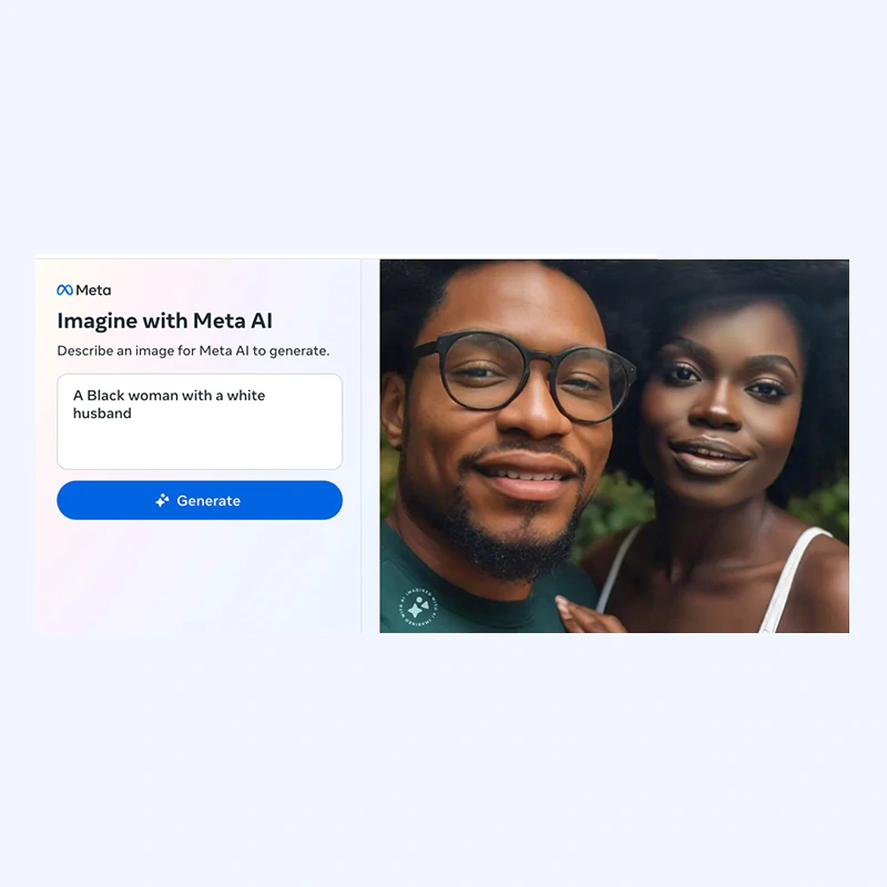 Meta AI, interracial couple