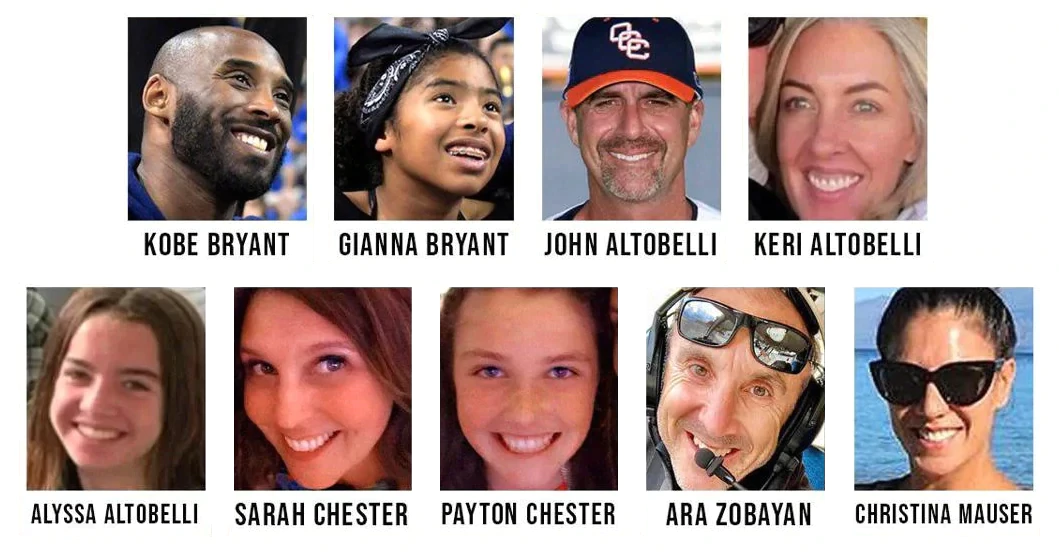 The 2020 Calabasas helicopter crash victims