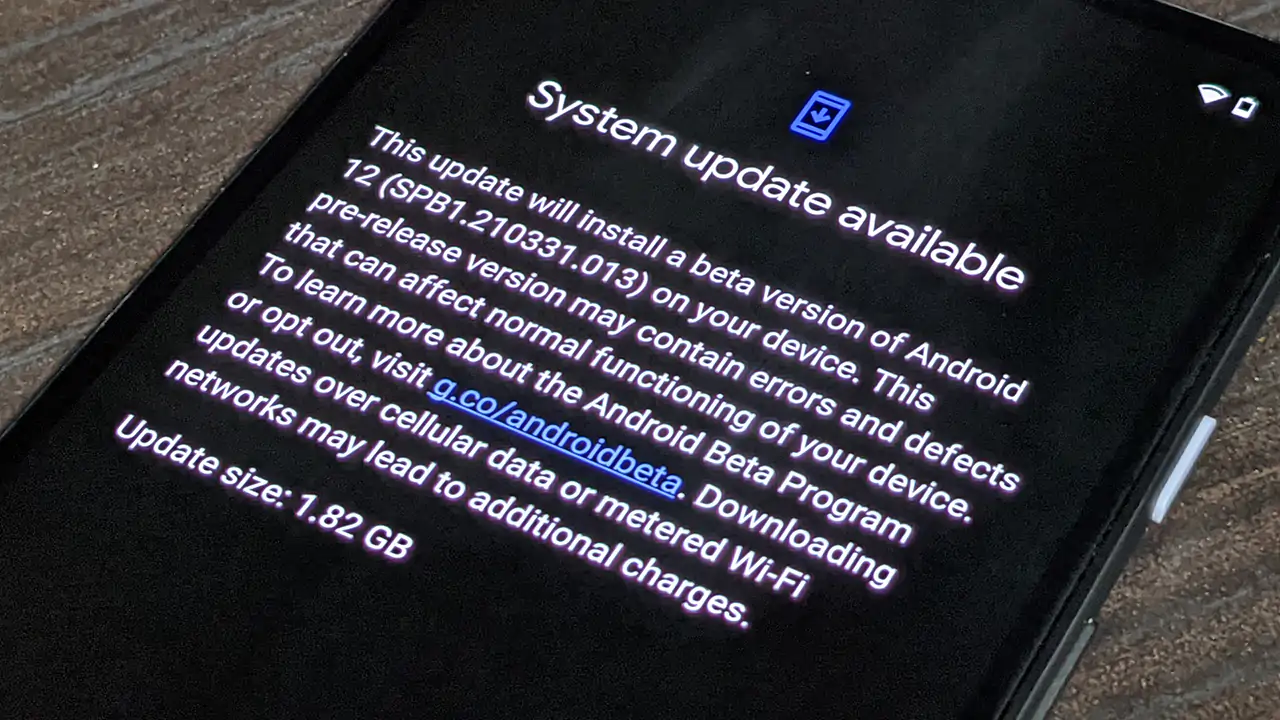 Android 12 system update