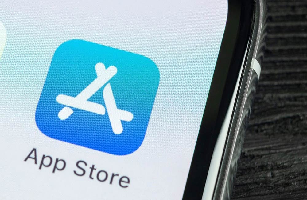 Apple's App Store on an iPhone