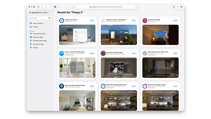 Apple App Store web