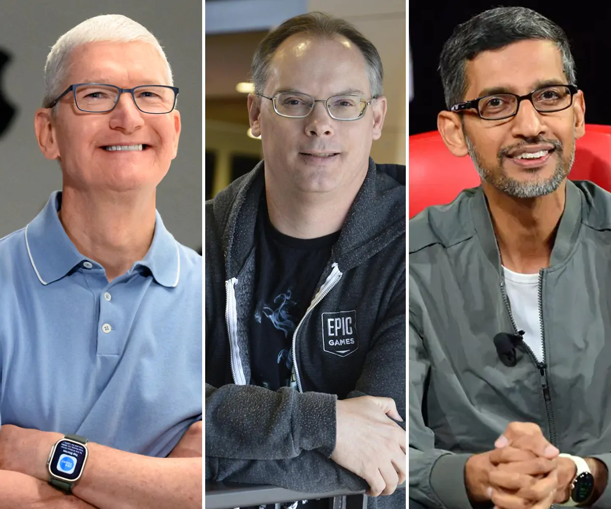 CEO of Apple, Epic Games, and Google.