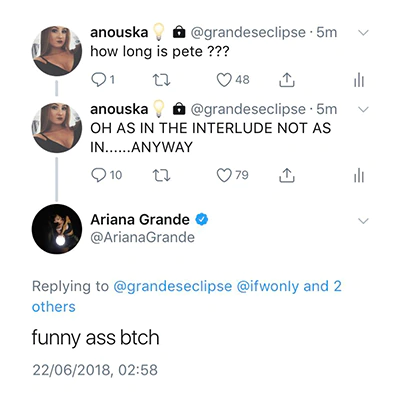 Ariana Grande, Pete Davidson penis