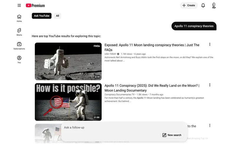 Ask YouTube