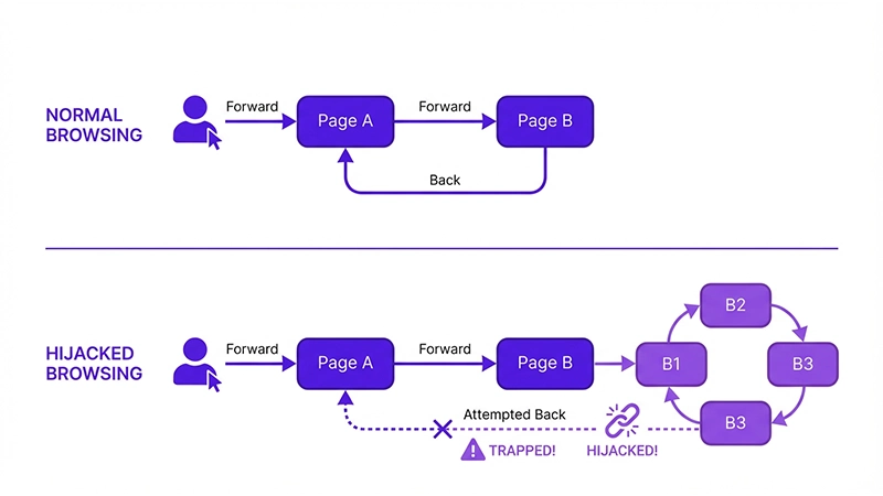 Back button hijack