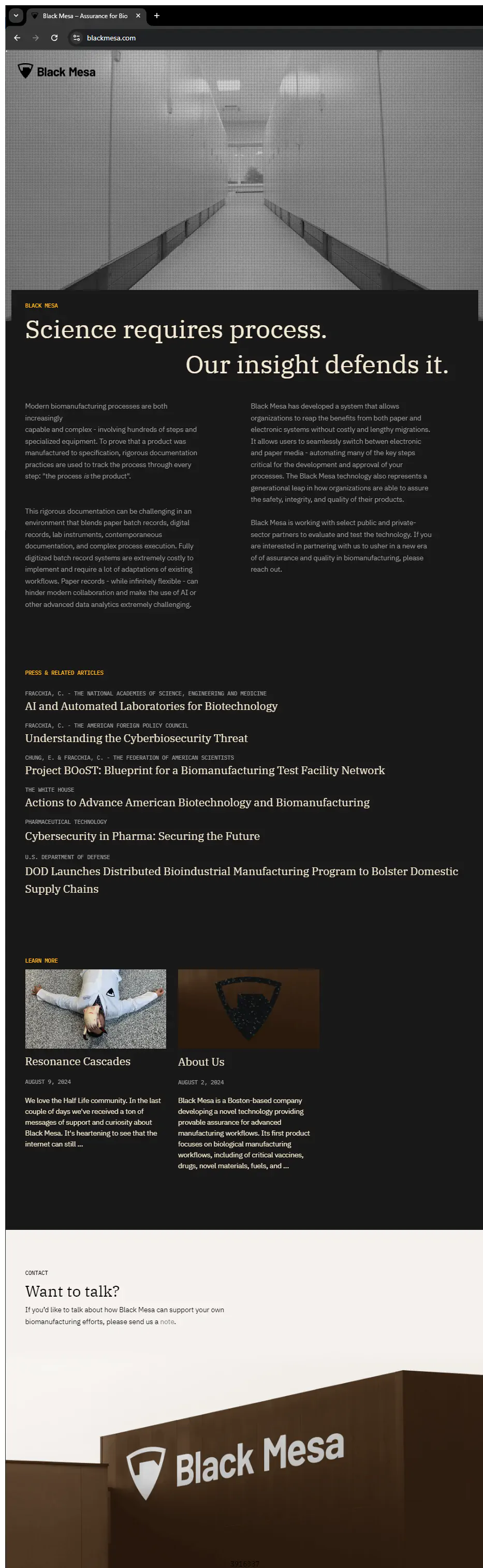 Black Mesa website.
