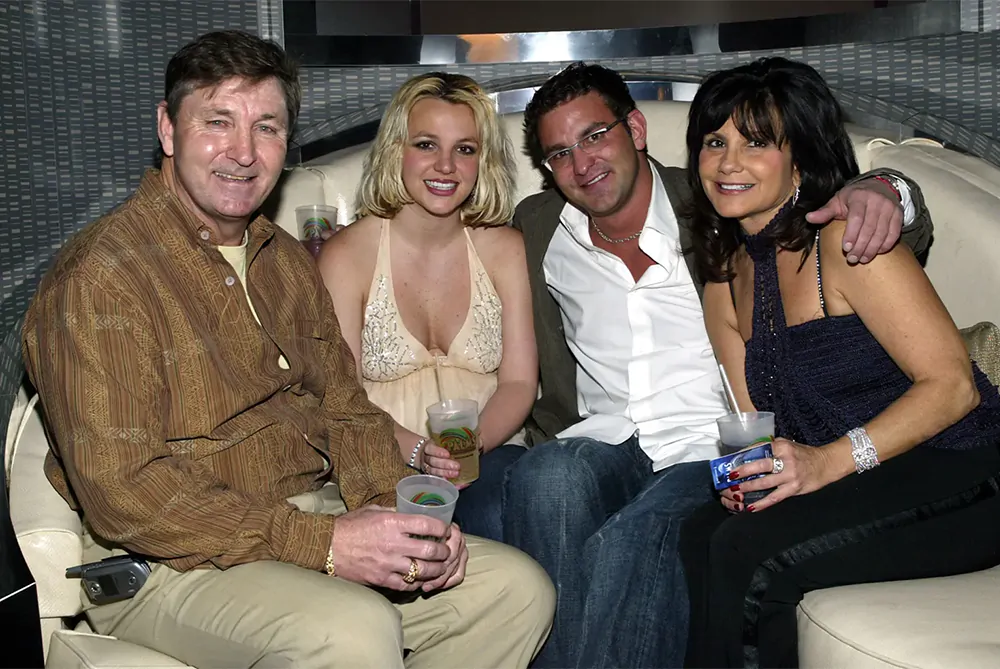 James Spears, Britney, brother Bryan and mother Lynne in 2006