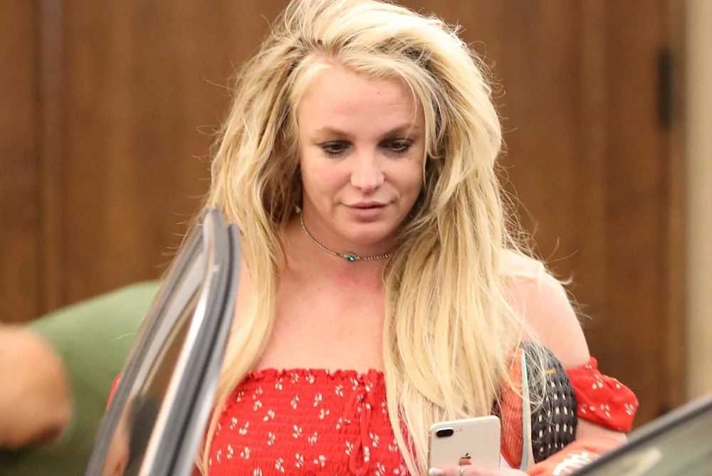 Britney Spears, when she took a break from a mental health facility, in Easter Sunday 2019