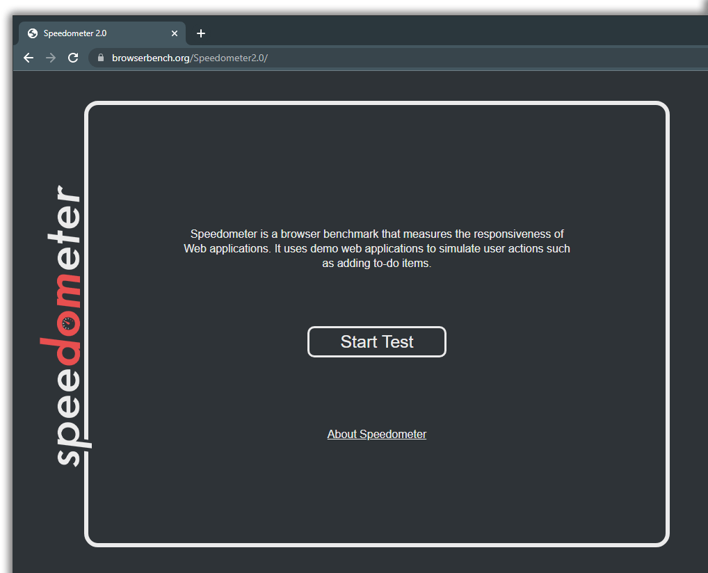 BrowserBench.org's Speedometer 2.0