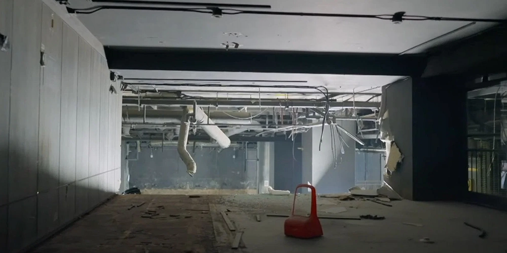The entrance to the Burning Sun nightclub