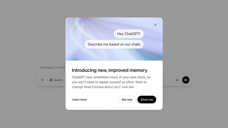 OpenAI Improved Memory