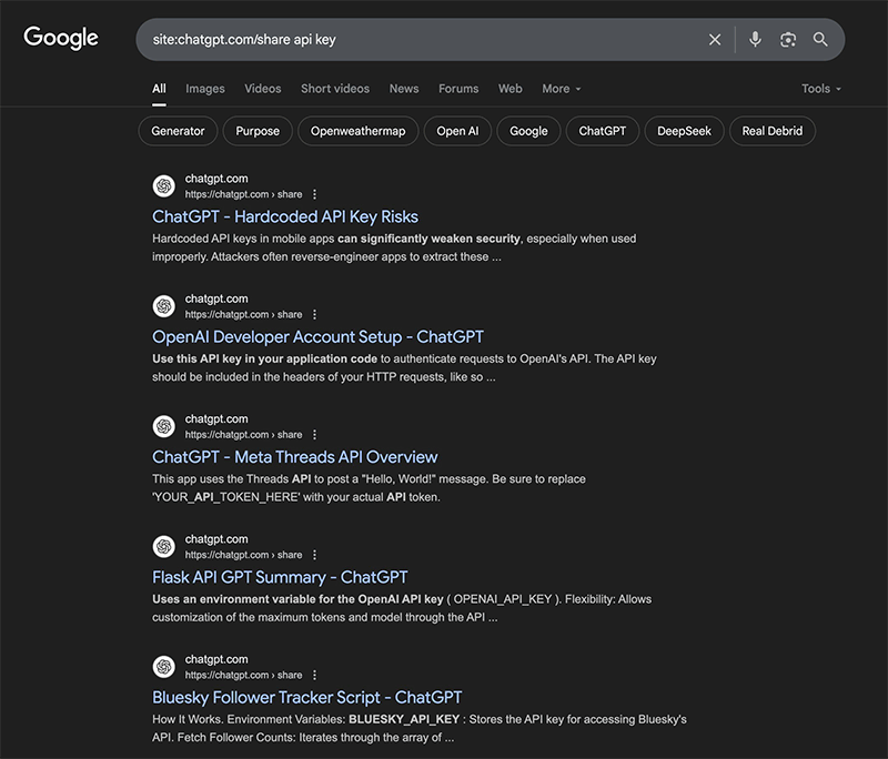 ChatGPT Share Leak 1