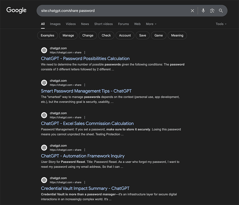 ChatGPT Share Leak 2