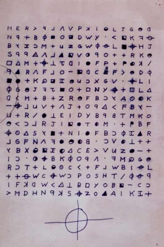 Zodiac's letter sent to the San Francisco Chronicle on November 8, 1969 with the 340 Cipher.