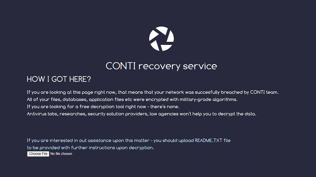 Conti recovery service