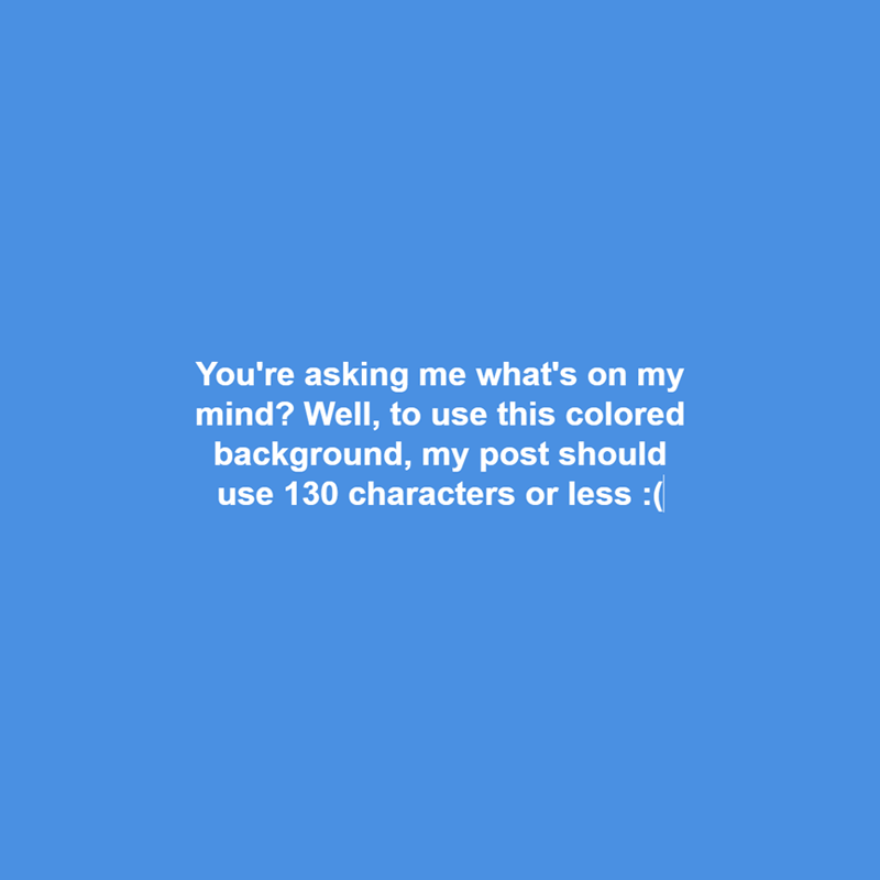 Facebook colored post