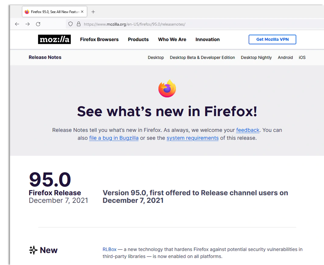 Firefox 95