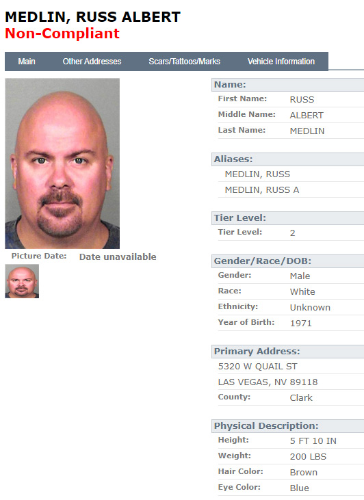 A fugitive, Russ Medlin.