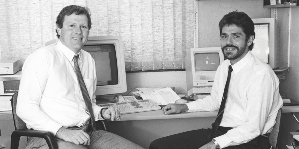 Geoff Huston and Peter Elford were the first two employees of AARNet