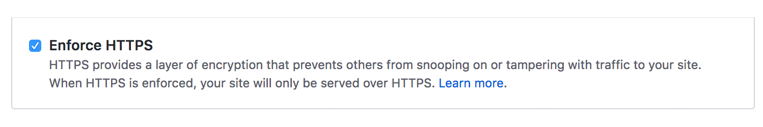 GitHub enforce HTTPS