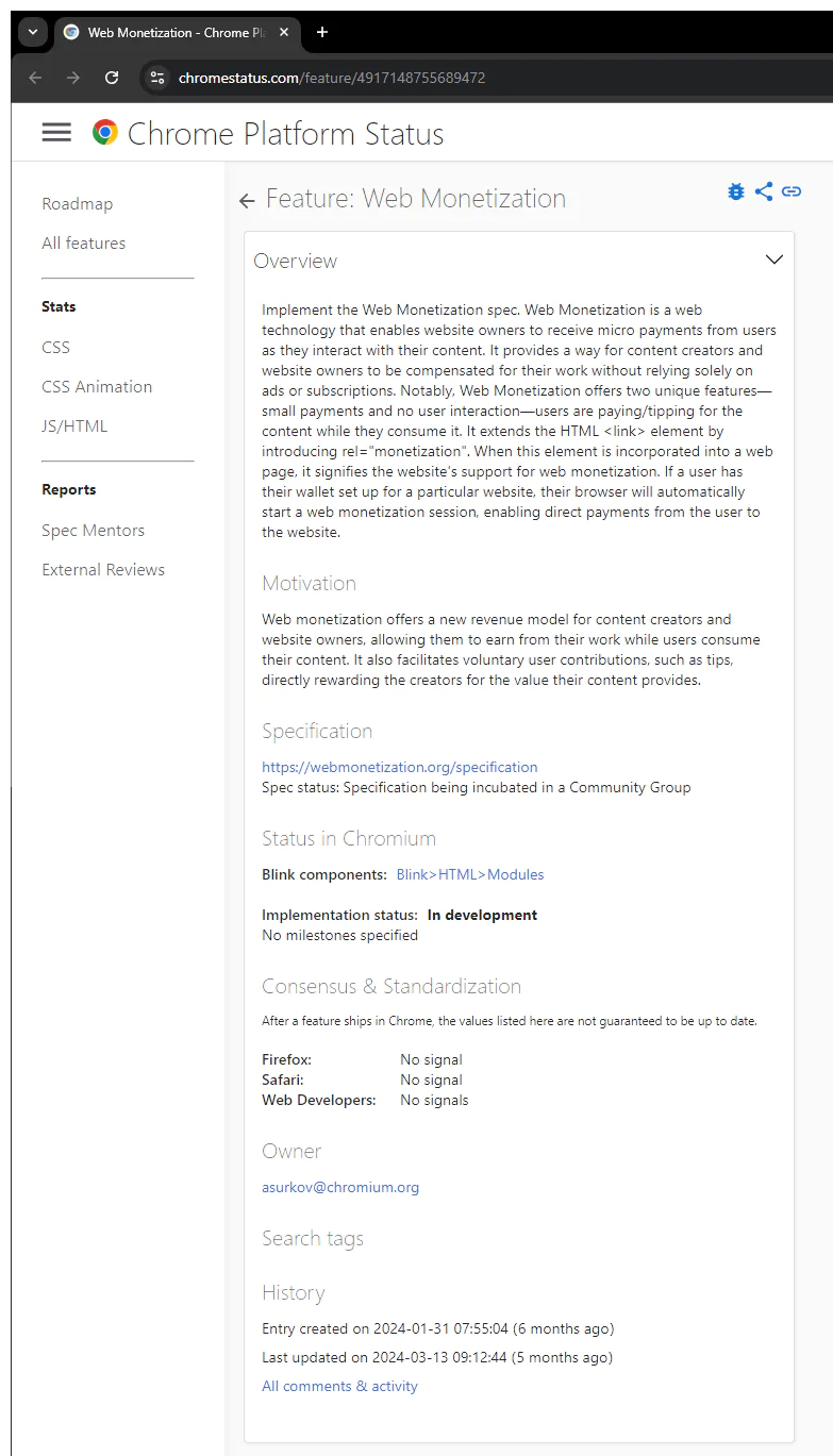 Web Monetization