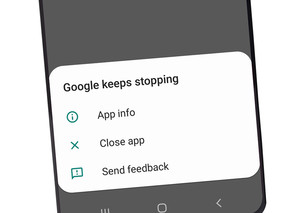 Google keeps stopping