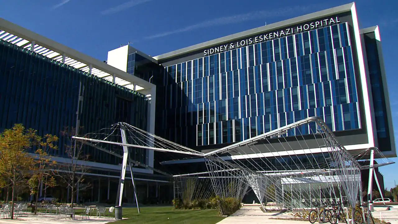 Sidney & Lois Eskenazi Hospital, a hospital that is part of Eskenazi Health