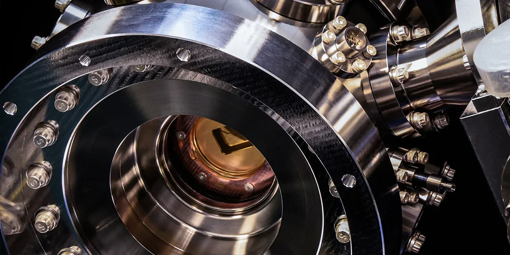 Honeywell's Quantinuum quantum computer works by trapping ions inside its chamber.
