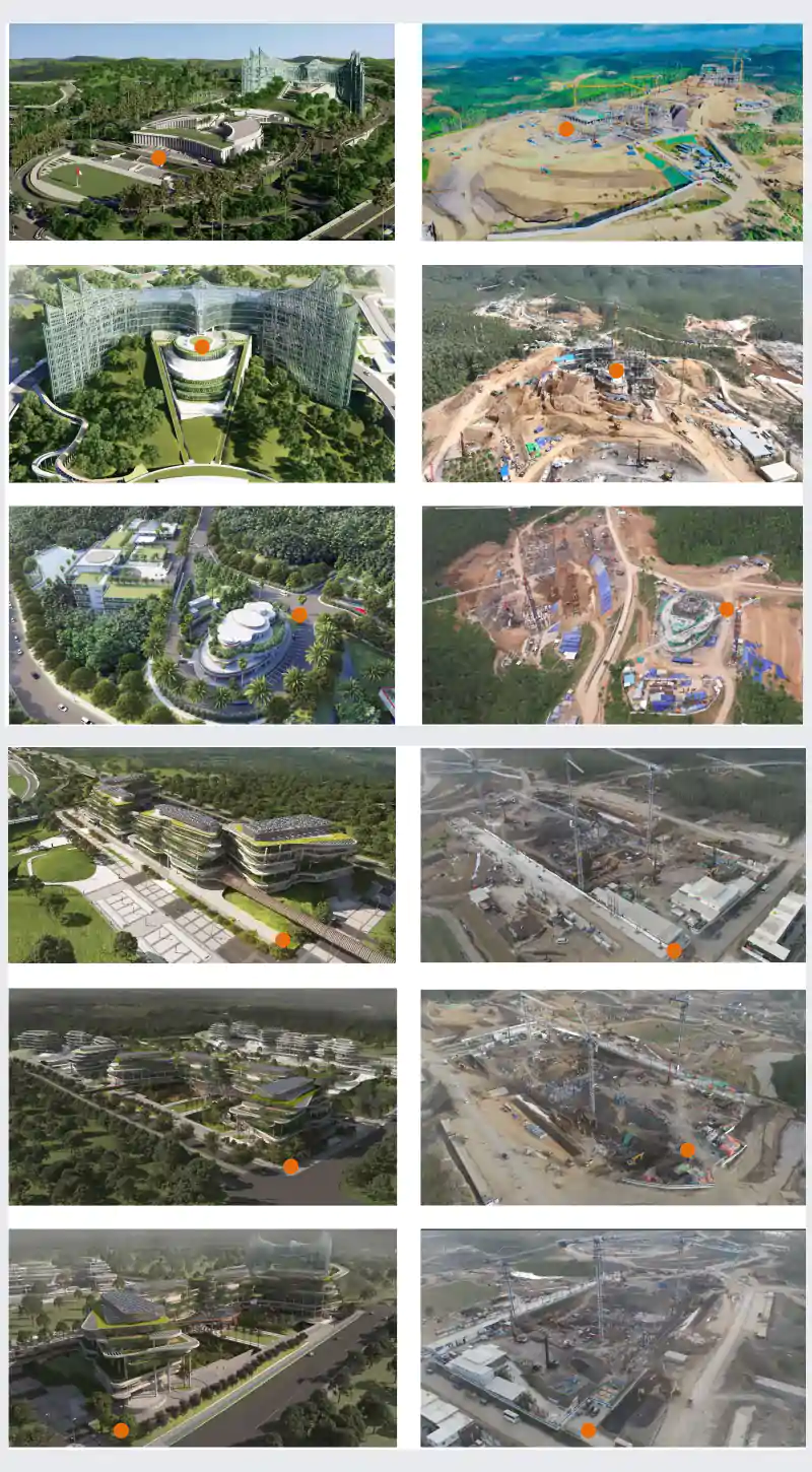 Models of the planned Nusantara