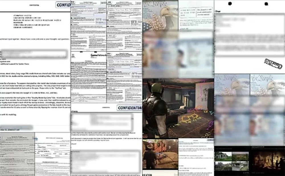 Screenshots of just some of the files leaked by hackers.