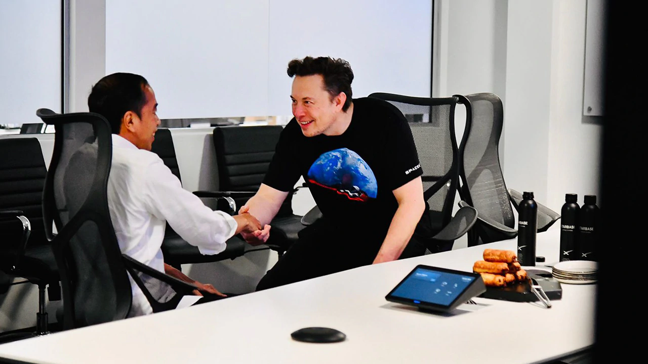Jokowi meets Elon Musk