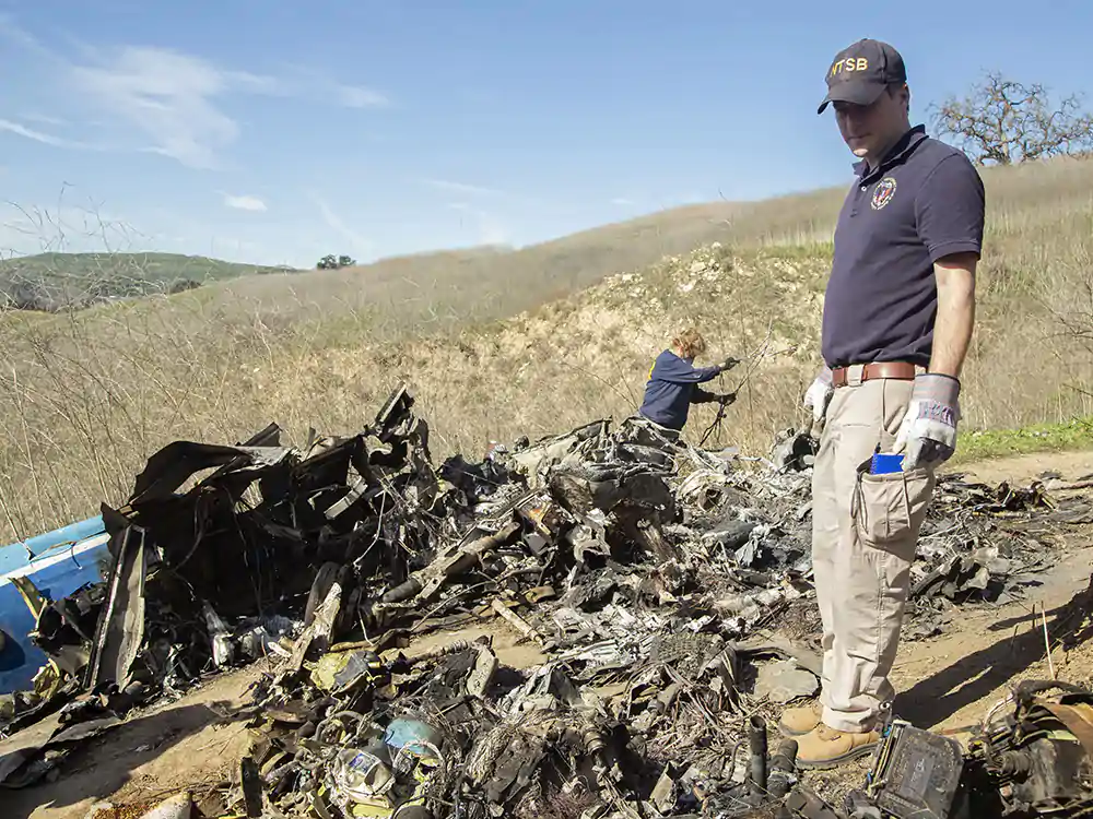The 2020 Calabasas helicopter crash site