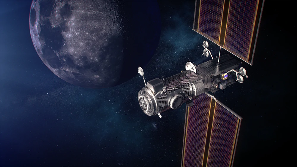 An artist's illustration of the Lunar Gateway's Power