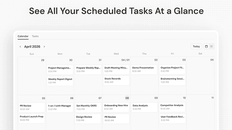 Manus, Scheduled Task 2.0