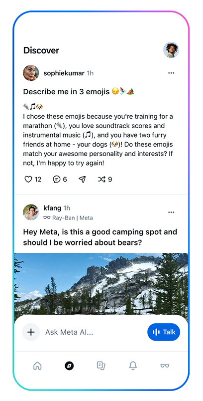 Meta AI Discover