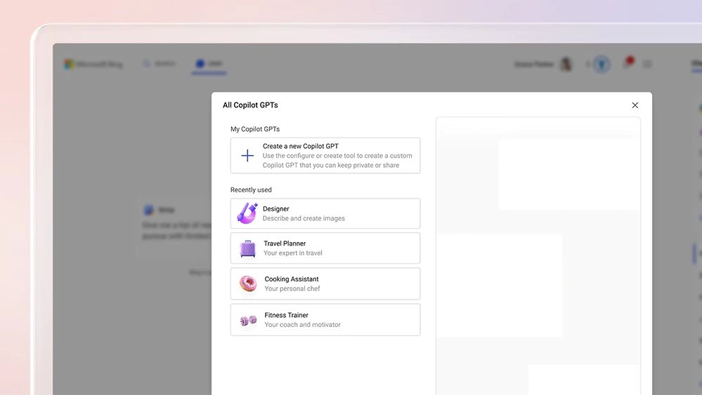 Microsoft GPT Builder Copilot Pro