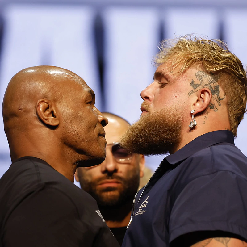Jake Paul vs. Mike Tyson official poster on Netflix