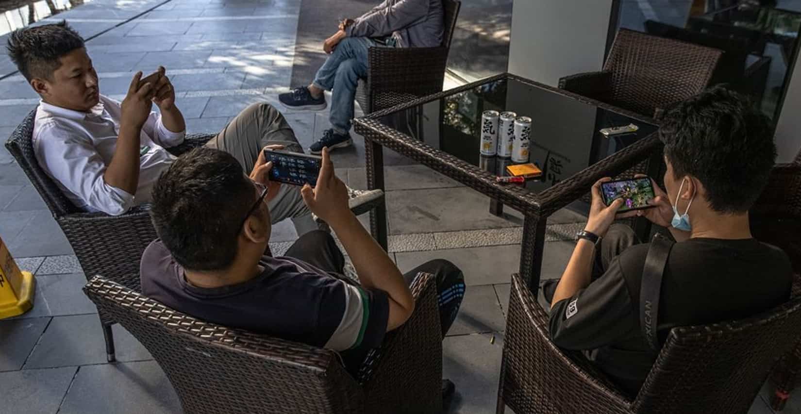 People playing games