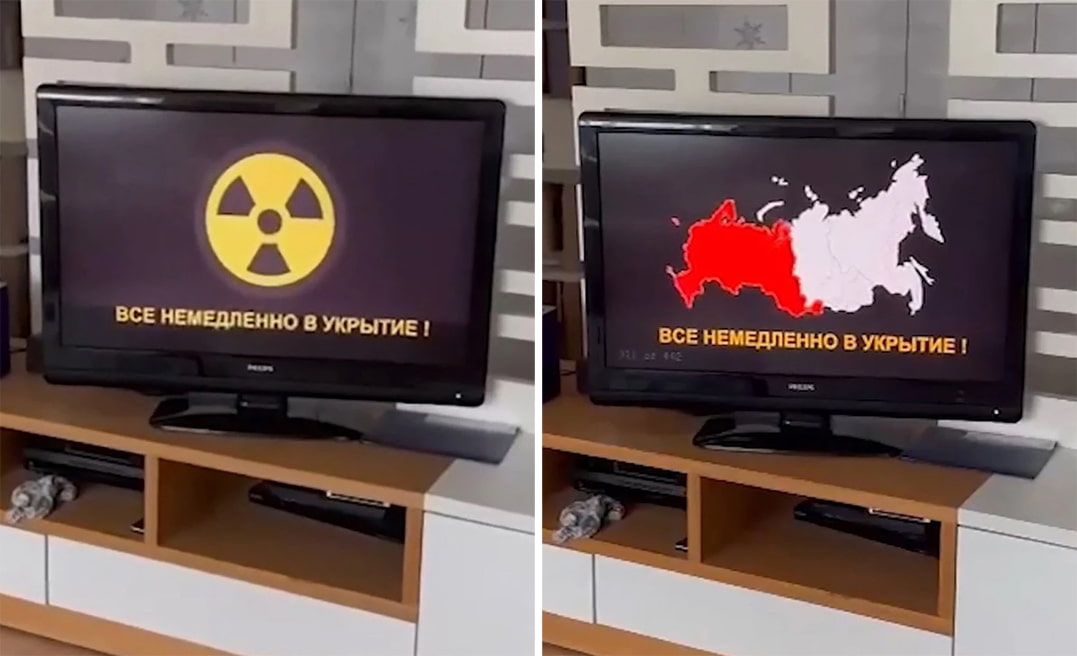 Russia fake nuclear attack message