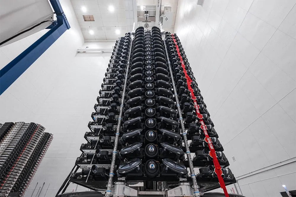 SpaceX’s first batch of second-generation Starlink internet satellites