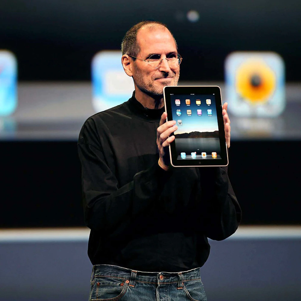 Steve Jobs announcing the original iPad on January 2010