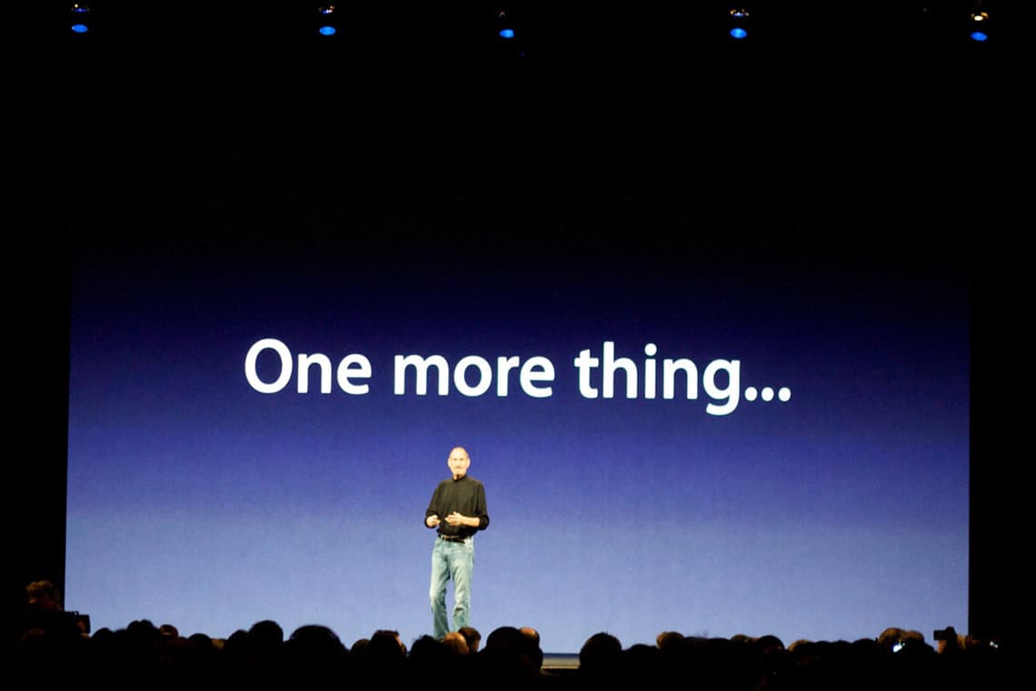 Steve Jobs, one more thing