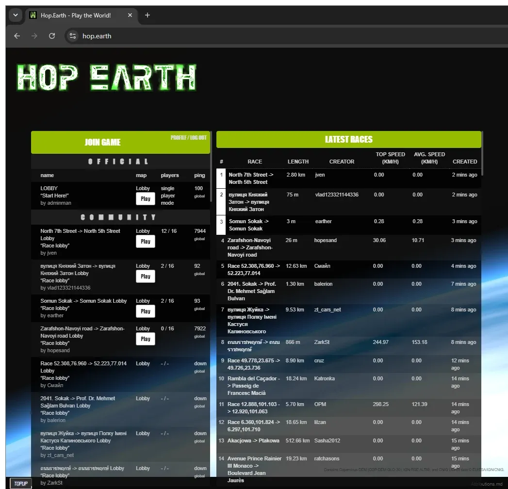 Hop.Earth