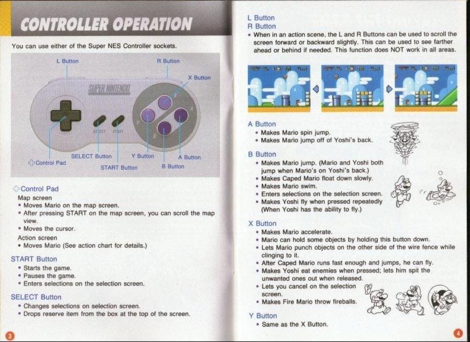 Super Mario manual.