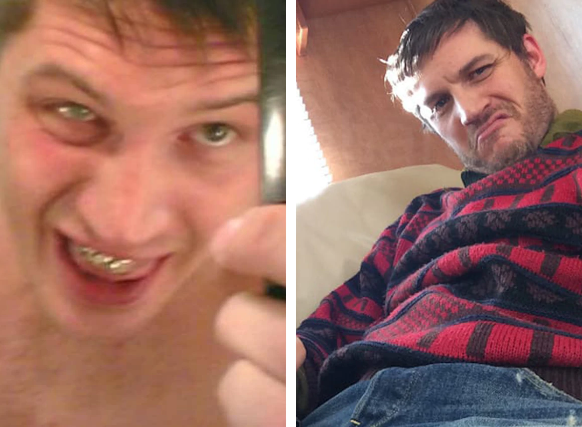 Tom Hardy, old social media photos