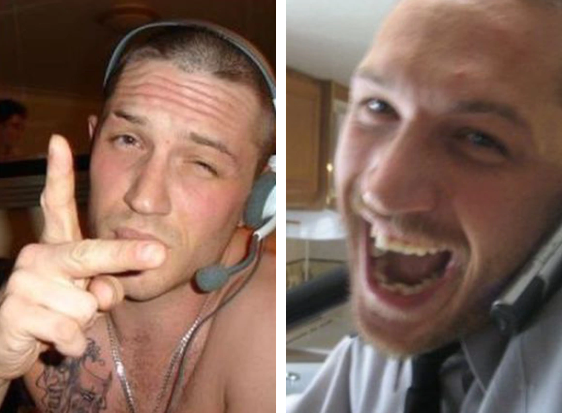 Tom Hardy, old social media photos