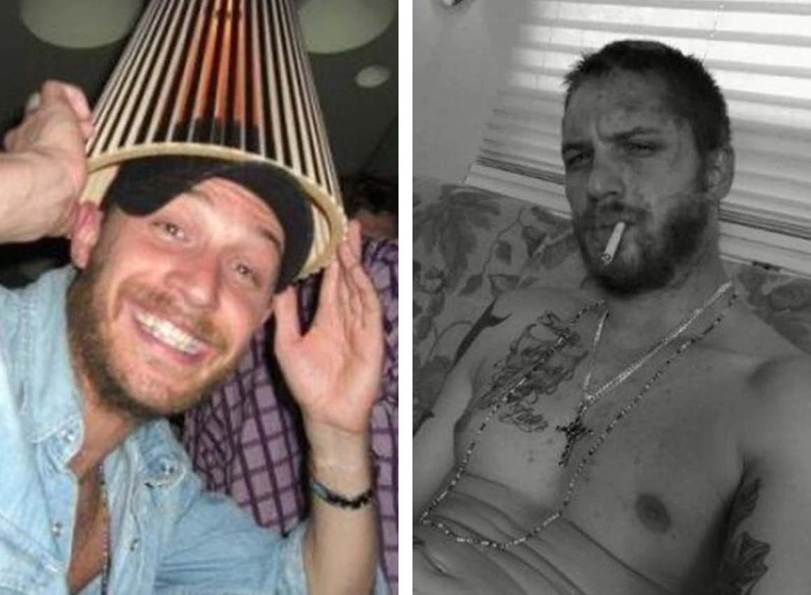 Tom Hardy, old social media photos